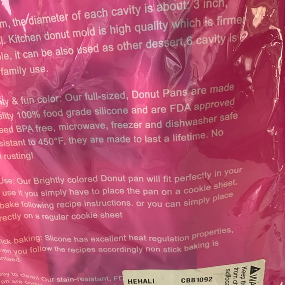 Loves USA silicone donut molds for baking two trays of six molds NEW - Picture 5 of 9